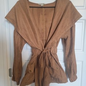 Shoe Dazzle | Hooded Draped Jacket